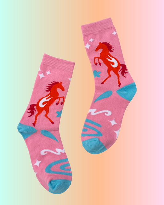 Fire Horse Socks