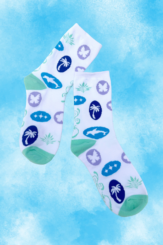 Aqua Terra Crew Socks Womens