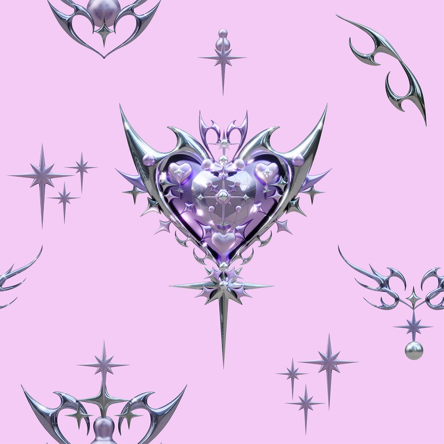 chrome heart dress pink Pink chrome hearts dress