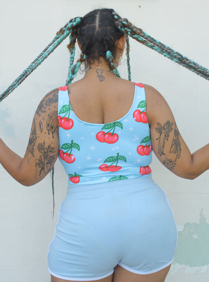 Airbrush Cherry Bodysuit | Eco Fabric
