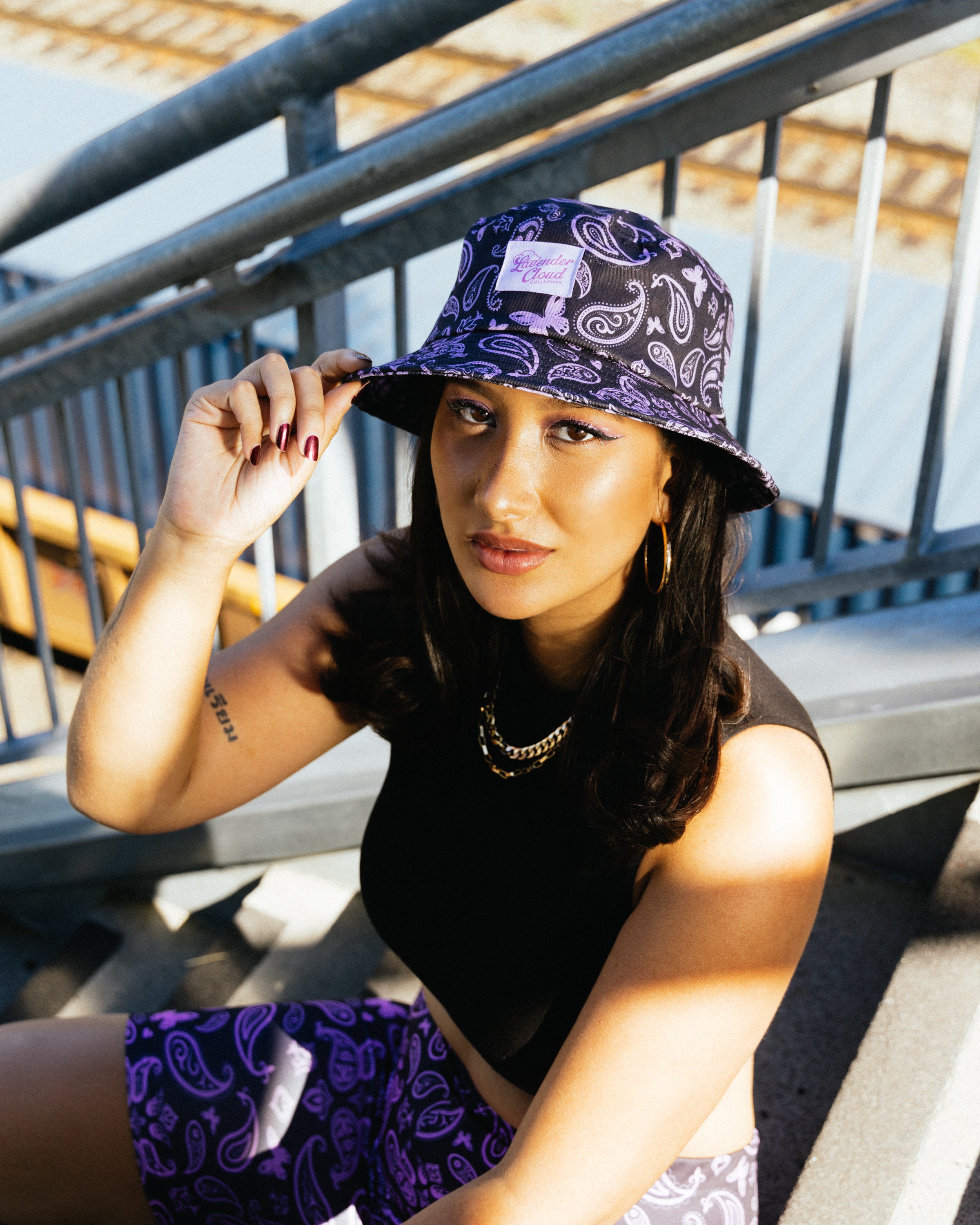 Paisley bucket sale hat